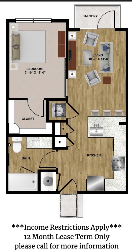 A1(b)-EH | Essential Housing 427 floor plan